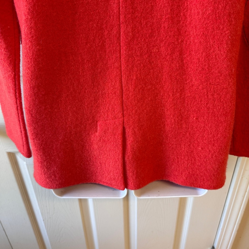 Anthropologie Sparrow Celeste Wool Sweater Blazer Womens XS Red/Orange - Picture 9 of 11